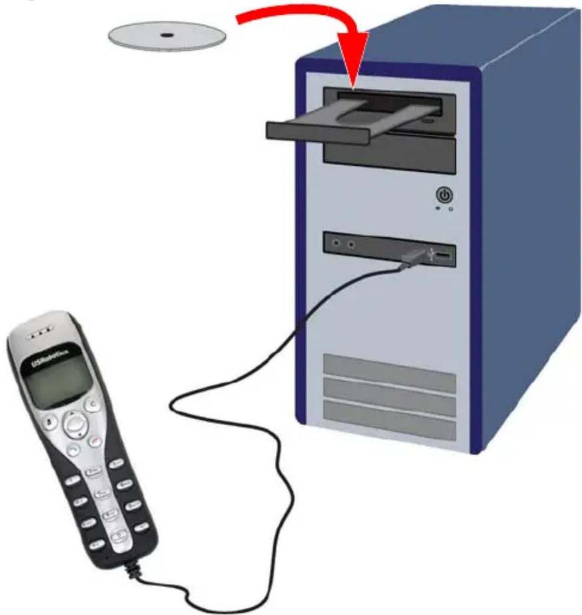 US ROBOTICS USB Internet Phone 9601 - Vložte instalacné disk CD-ROM společnosti USRobotics. - 1