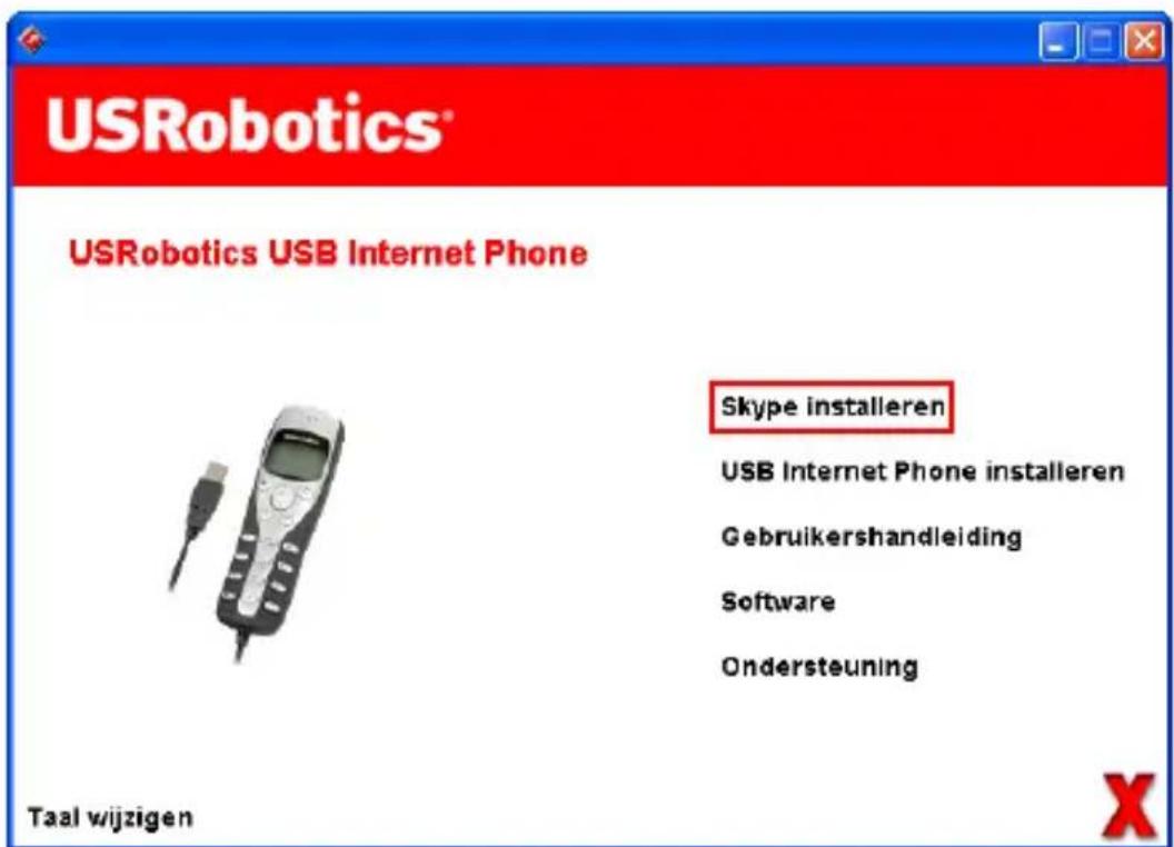 US ROBOTICS USB Internet Phone 9601 - Installeer Skype. - 1