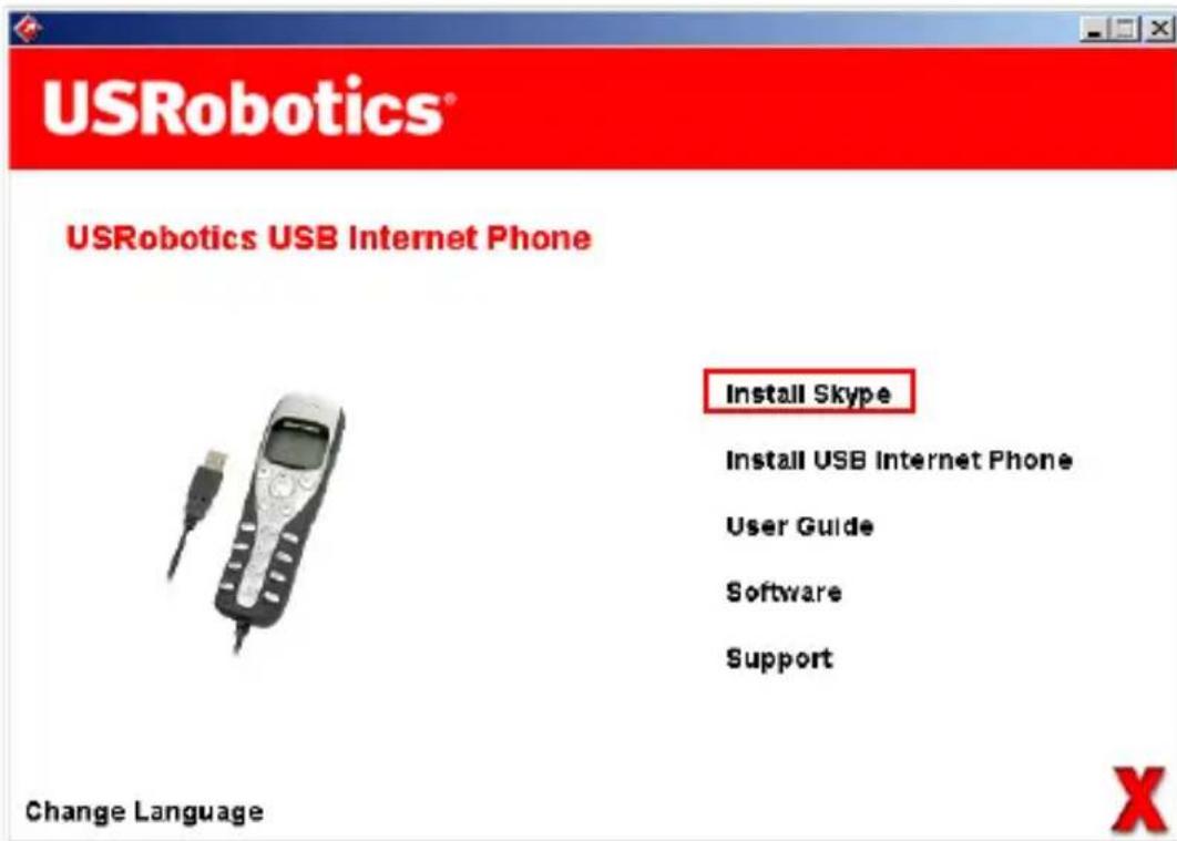 US ROBOTICS USB Internet Phone 9601 - Skype Yazilimini Kurun - 1