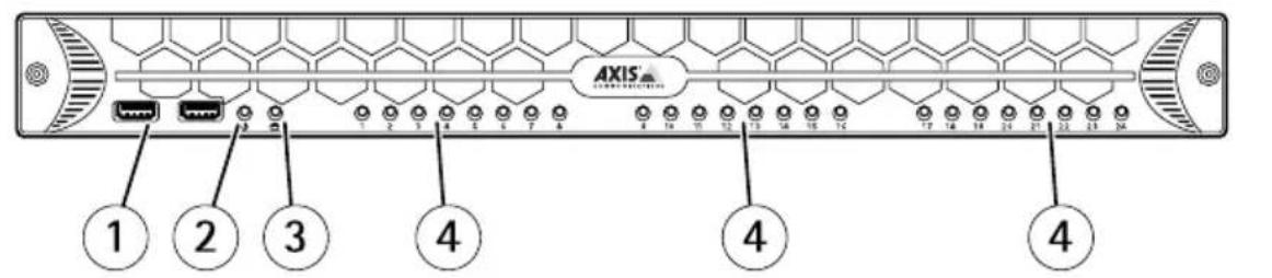 AXIS Camera Station S2024 - Vorder-undRückseitederAXISS2024 - 1