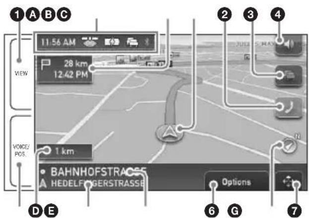 SONY NVU83 - Information on map tool menu - 1