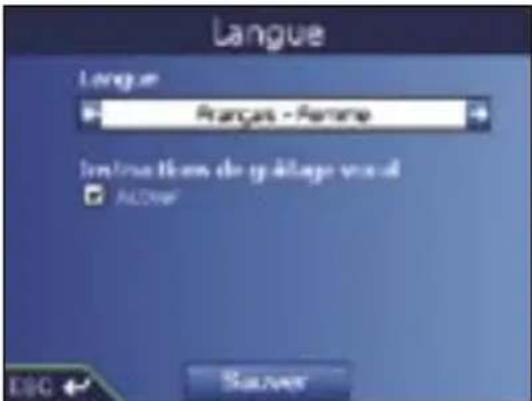 SONY GPX5 - Choix de la langue - 1