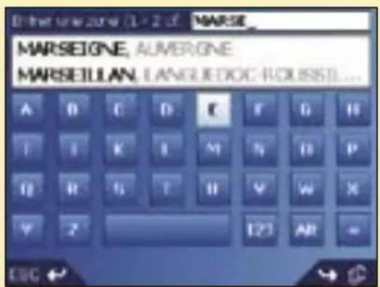 SONY GPX5 - Troisième étape : trouver la région de destination - 1