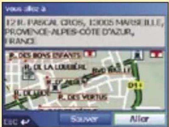 SONY GPX5 - Cinquième étape : trouver le numéro de rue de destination - 2