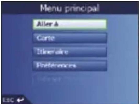 SONY GPX5 - Écran menu principal - 1
