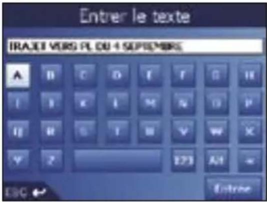SONY GPX5 - Enregistrement d'un favori à partir de l'écran carte en 2D - 3