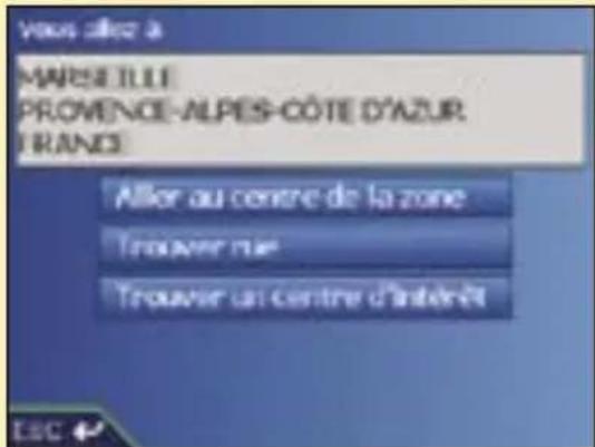 SONY GPX5 - Troisième étape : trouver la région de destination - 2