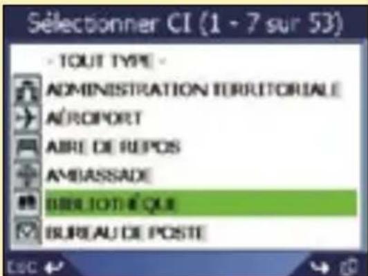 SONY GPX5 - Troisième étape : sélectionner le type de CI - 1