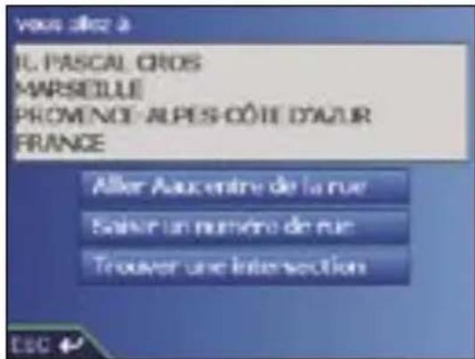 SONY GPX5 - Écran destination - 2