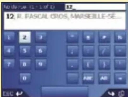 SONY GPX5 - Cinquième étape : trouver le numéro de rue correspondant à votre point de destination - 1