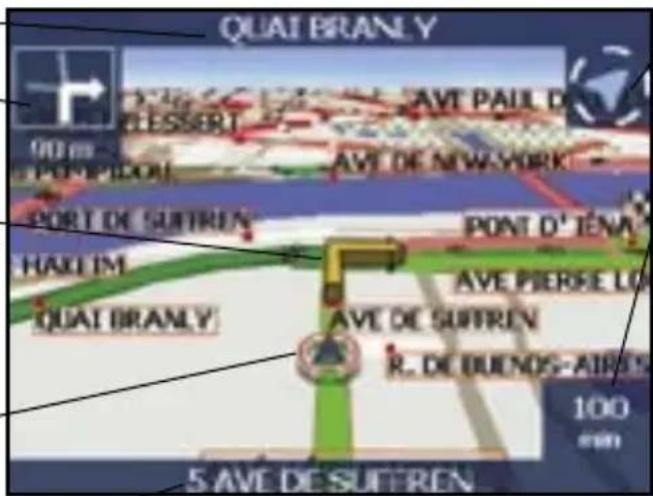 SONY GPX5 - Écran carte en 3D - 1