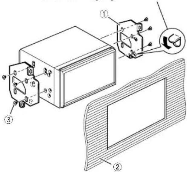 PIONEER AVICF9880DAB - - Hetproductopdemontagebeugelvan deorigineleautoradiovastzetten. - 2