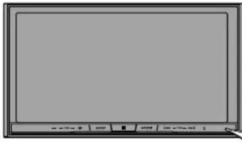 PIONEER AVICF9880BT - 3DeRESETtoetsindrukken. - 1