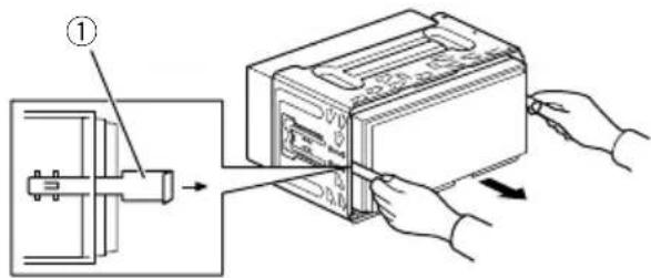 PIONEER AVICF980DAB - 3Estrarrel'unitàdalsupporto. - 1