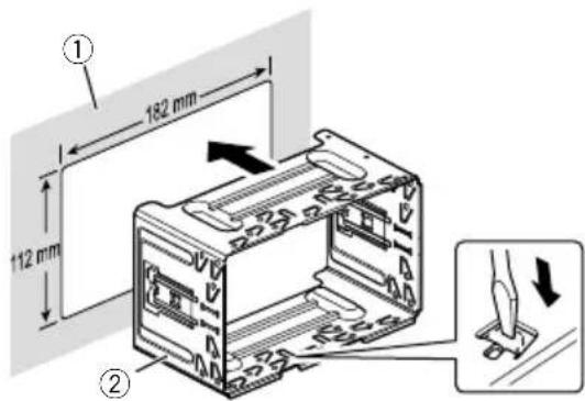 PIONEER AVICF88DAB - Installationwiththeholder - 1