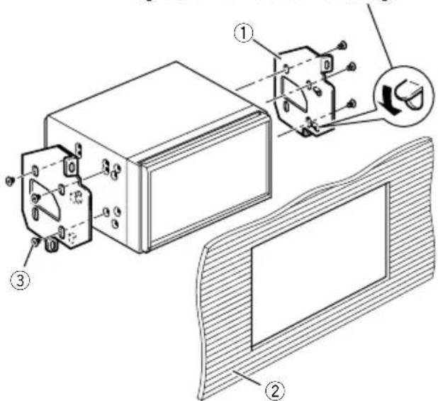 PIONEER AVICF88DAB - - BefestigenSiediesesProduktandenvorinstalliertenRadio-Montagebügeln. - 2