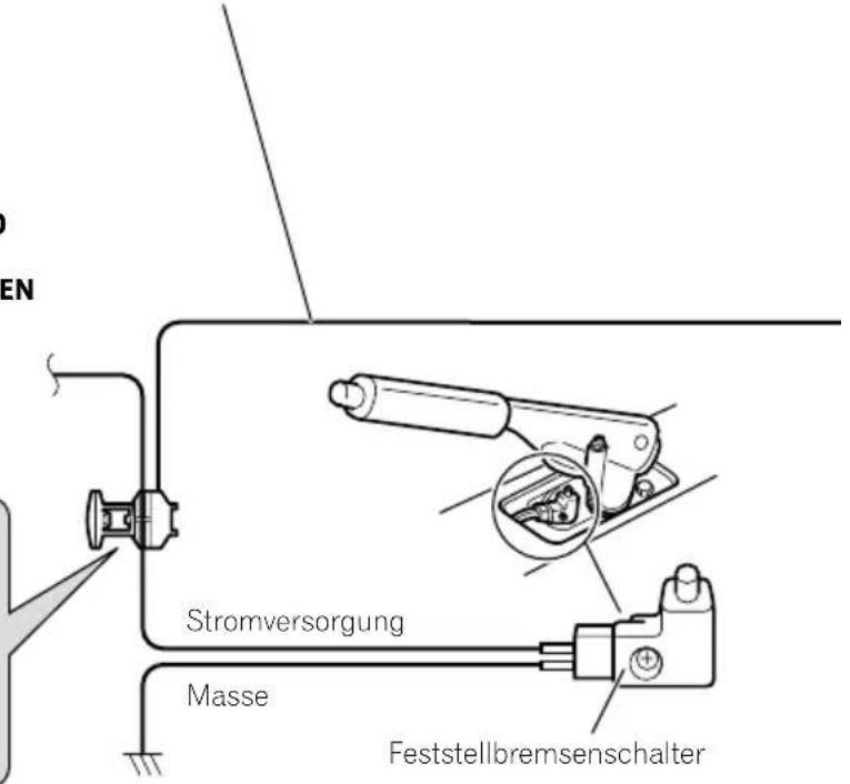 EN Stromversorgung Masse Feststellbremsenschalter