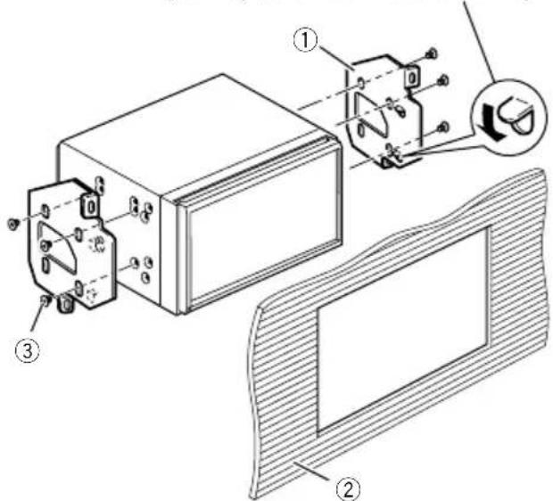 Technical diagram of a device assembly with labeled parts, showing internal components and exploded view
