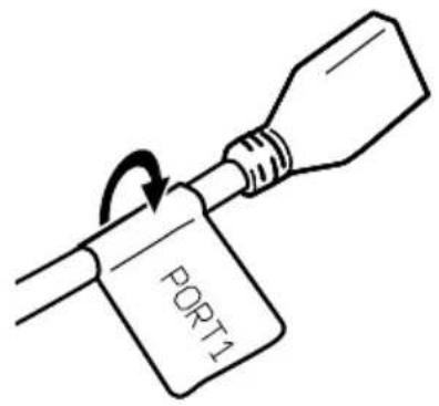 PIONEER AVICEVO1 - 2Apposezlesétiquettesd'identification correspondantàchaqueportauxcâbles USBcommeillustrréci-dessous. - 1