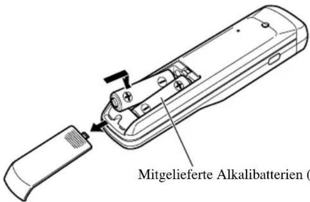 Mitgelieferte Alkalibatterien ( )