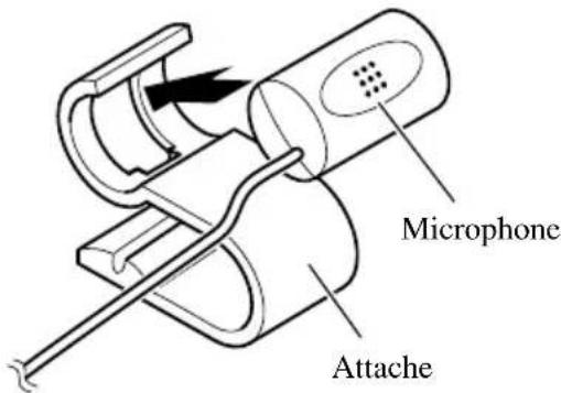 PIONEER AVIC505 - Installation du microphone sur le pare-soleil - 1