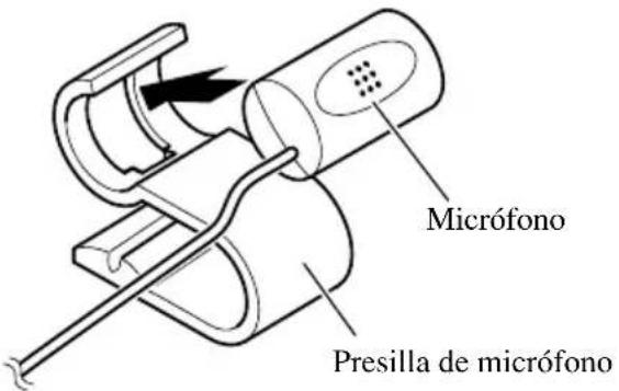 PIONEER AVIC505 - Cuando instale el micrófono en el parasol - 1