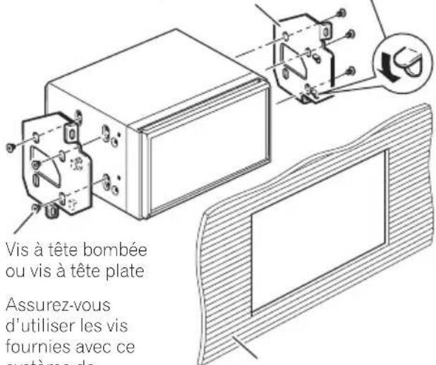 PIONEER AVICX950BH - ● Fixationdel'unitédenavigationdans letiroirdel'autoradio. - 2