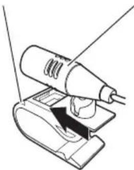 PIONEER AVICX930BT - Mountingonthesunvisor 1Installthemicrophoneinthemicrophoneclip. - 1