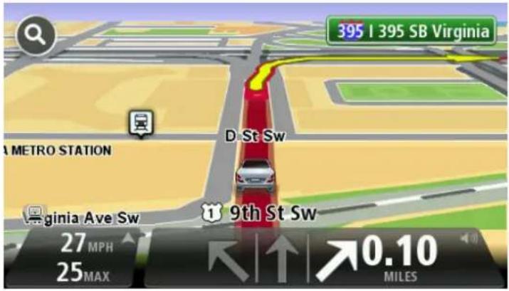 TOMTOM Via 260 - Utiliser le guidage sur changement de voie - 2