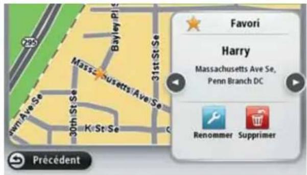 TOMTOM Sony XNV Navigation Module - Gérer les favorsis - 3