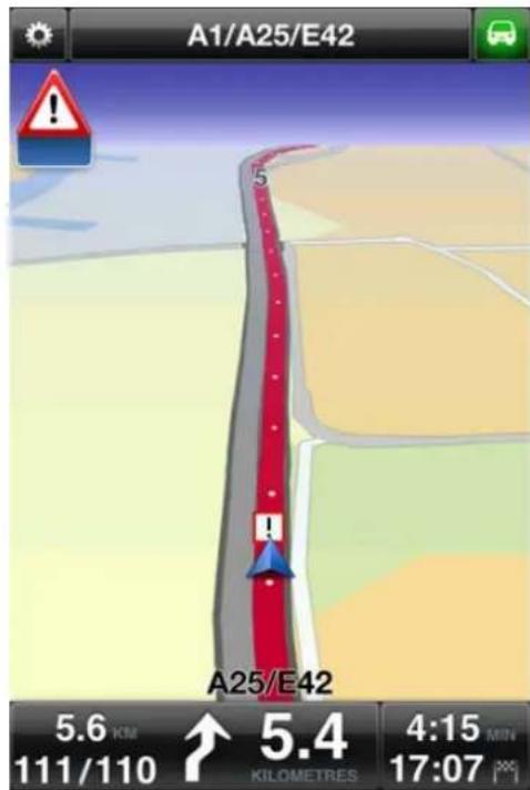 TOMTOM Navigation app for iPhone & iPad - Avertissement de zone de danger - 1