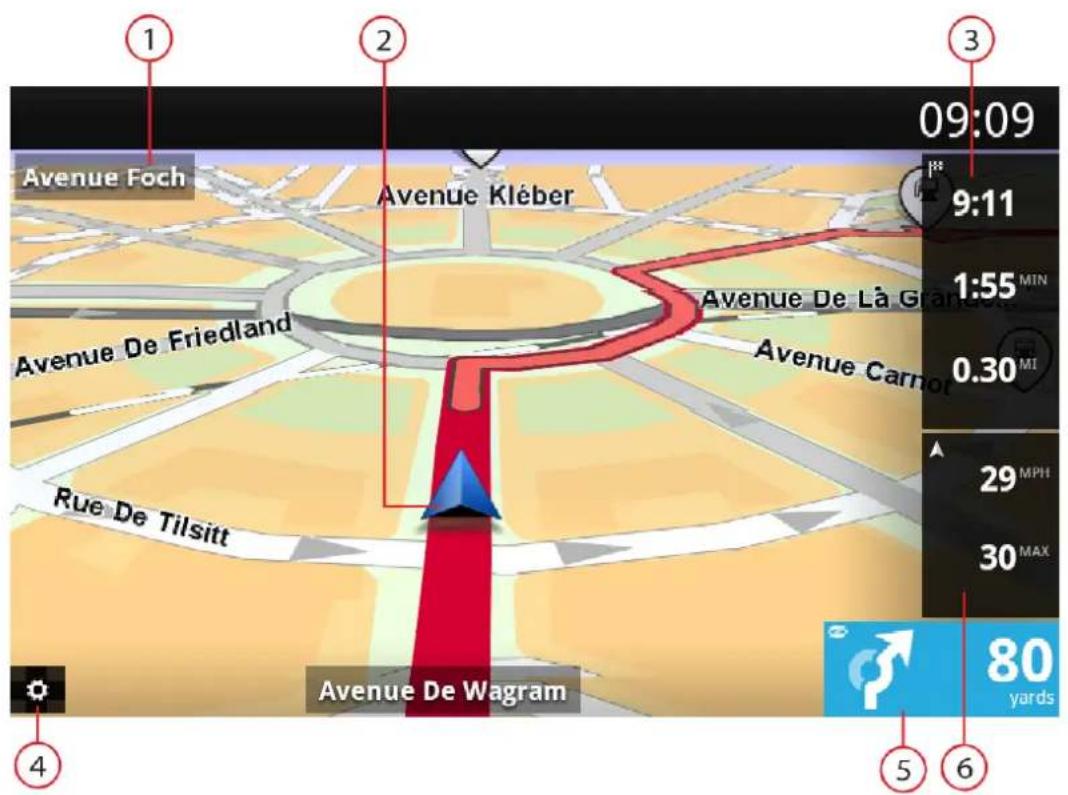 TOMTOM Nav Compatible with Sony XAVXNVKIT - Mode conduite - 1