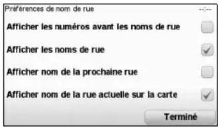 TOMTOM Mazda NVASD8110 Live - ■ Préférences des noms de rues - 2