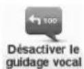 TOMTOM Mazda NVASD8110 Live - ■ Activation du guidage vocal / Désactivation du guidage vocal - 1