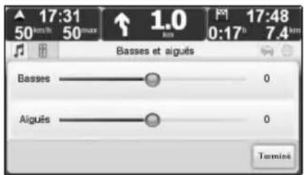 TOMTOM Mazda NVASD8110 Live - ■ Réglage de la tonalité - 1