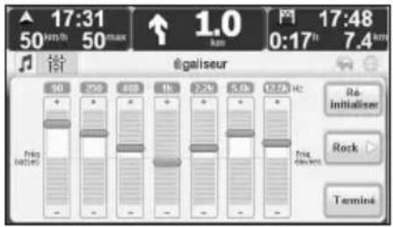 TOMTOM Mazda NVASD8110 Live - ■ Réglage de l'égaliseur - 1