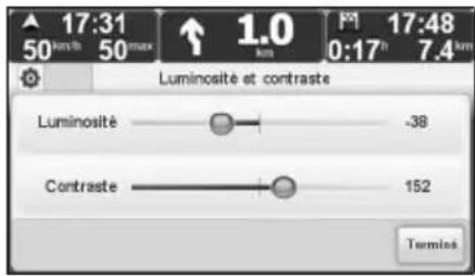 TOMTOM Mazda NVASD8110 Live - Réglage de luminosité et de contraste - 1