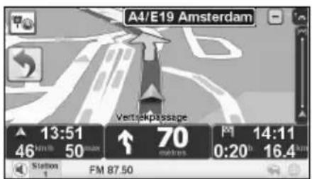 TOMTOM Mazda NVASD8110 Live - Affichage du guidage sur voie désactivé - 1