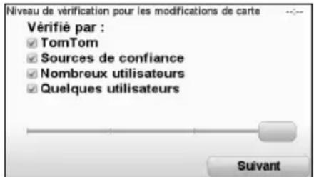 TOMTOM Mazda NVASD8110 Live - ■ Acceptation des corrections de la carte - 1