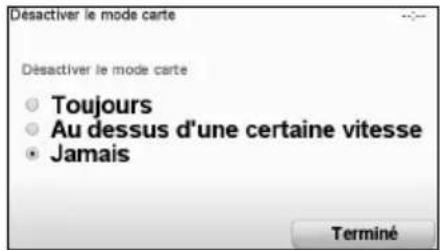 TOMTOM Mazda NVASD8110 Live - Que se passe-t-il si j'utilise l'option de désactivation de l'affichage ? - 1