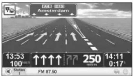 TOMTOM Mazda NVASD8110 Live - Masquer les images des voies - 1