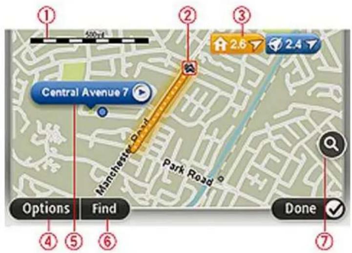 TOMTOM Mazda NB1 Live - Afficher la carte - 1