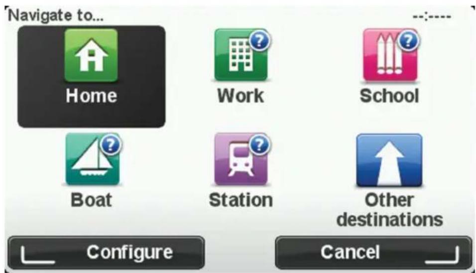 TOMTOM Lexus CTMoveOn - Destinations fréquentes - 1