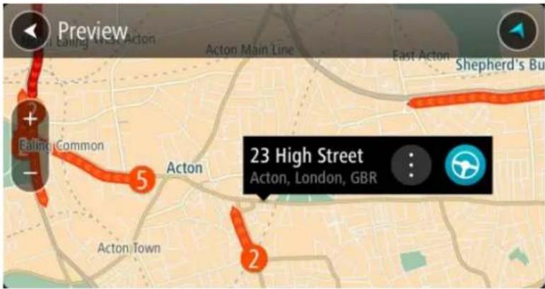 TOMTOM GO Mobile app Android - Planifier un parcours à l'aide d'un contact - 1