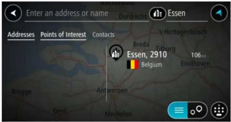 TOMTOM GO Mobile app Android - Planifier un parcours - 11