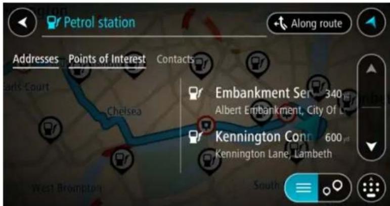 TOMTOM GO Mobile app Android - Trouver une station service - 5