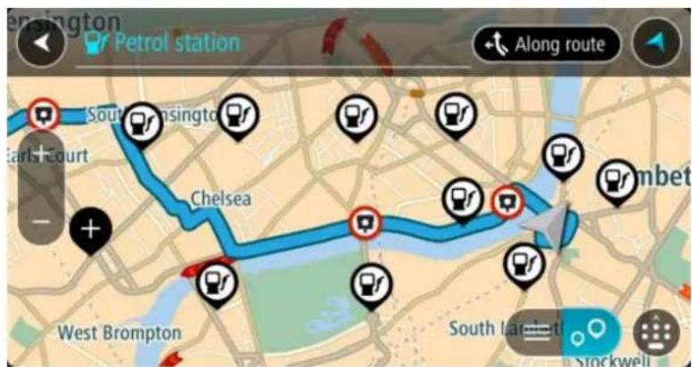 TOMTOM GO Mobile app Android - Trouver une station service - 3