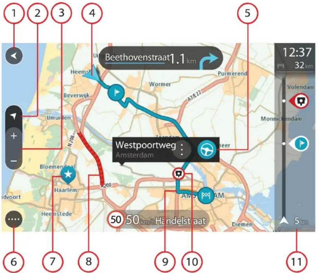 TOMTOM GO Mobile app Android - Mode carte - 1