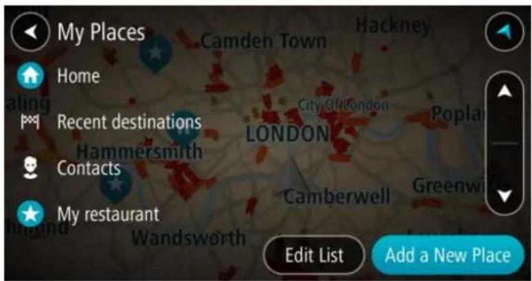 TOMTOM GO Mobile app Android - Planifier un parcours à l'aide de Mes destinations - 3