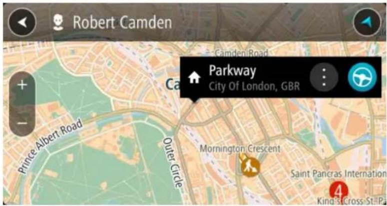 TOMTOM GO Mobile app Android - Planifier un parcours à l'aide de Mes destinations - 10